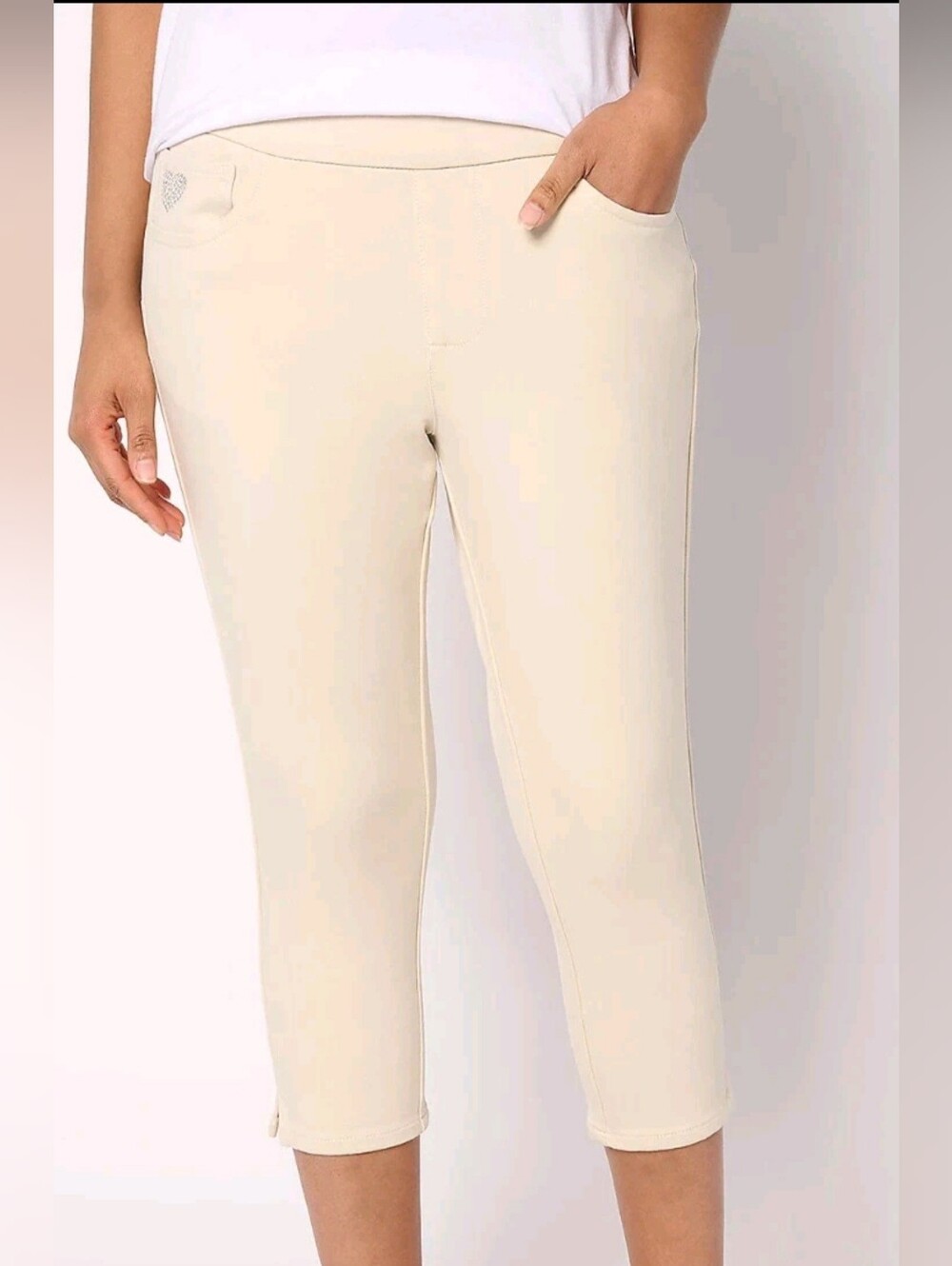 New DreamJeannes Knit Crop Pants XL